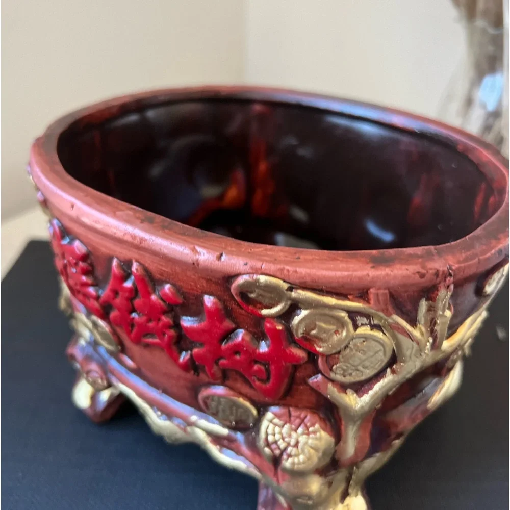 Wealth Fortunate Bowl Feng Shui Ornament Decor Attract Wealth